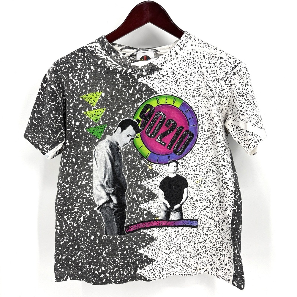 Vintage Luke Perry Beverly Hills 90210 T-Shirt Rare Dylan Brandon M 90s All Over